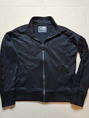 New Era full zip black track jacket - size Small